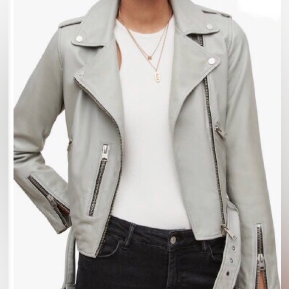 All Saints Jackets & Blazers - All Saints Balfern Biker Leather Jacket (Size 6) NWT